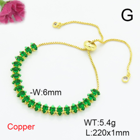 Fashion Copper Bracelet  F6B405464bbov-L017