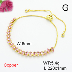 Fashion Copper Bracelet  F6B405466bbov-L017