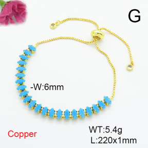 Fashion Copper Bracelet  F6B405467bbov-L017