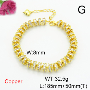 Fashion Copper Bracelet  F6B405469ajvb-L017