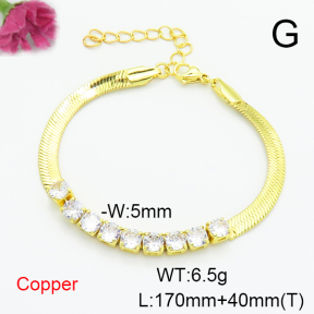 Fashion Copper Bracelet  F6B405474vbmb-L017
