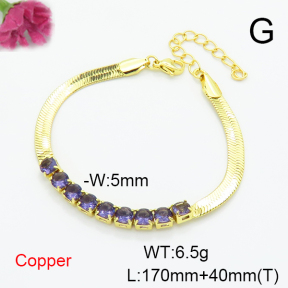 Fashion Copper Bracelet  F6B405478vbmb-L017