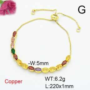 Fashion Copper Bracelet  F6B405480bbov-L017