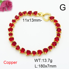 Fashion Copper Bracelet  F6B405485aivb-L017