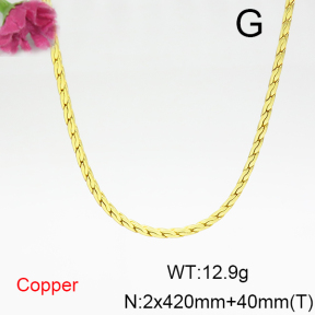 Fashion Copper Necklace  F6N200245vail-L017