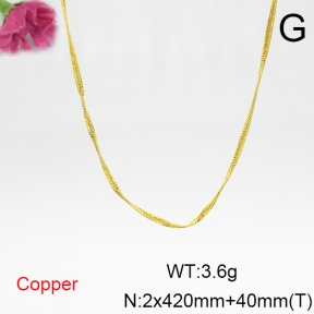 Fashion Copper Necklace  F6N200250vail-L017
