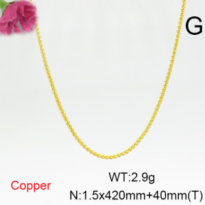 Fashion Copper Necklace  F6N200251vail-L017