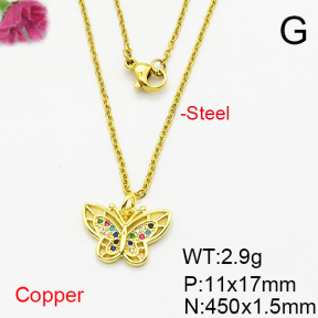 Fashion Copper Necklace  F6N404865vail-L024