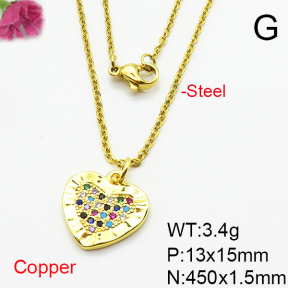 Fashion Copper Necklace  F6N404867vail-L024