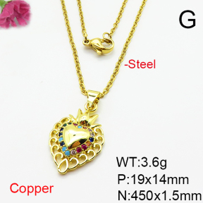 Fashion Copper Necklace  F6N404870vail-L024