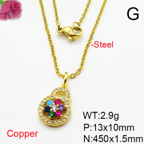 Fashion Copper Necklace  F6N404874vail-L024