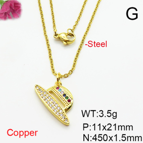 Fashion Copper Necklace  F6N404875avja-L024