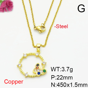 Fashion Copper Necklace  F6N404880vail-L024