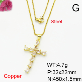 Fashion Copper Necklace  F6N404881baka-L024