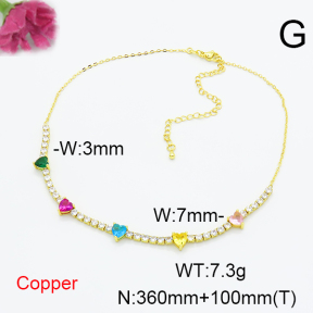 Fashion Copper Necklace  F6N404940ahlv-L017