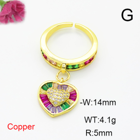 Fashion Copper Ring  F6R401280bbov-L017