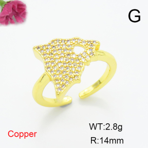 Fashion Copper Ring  F6R401285ablb-L017