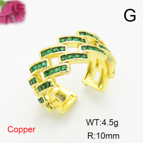 Fashion Copper Ring  F6R401295bhva-L017