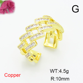 Fashion Copper Ring  F6R401298bbov-L017