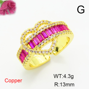 Fashion Copper Ring  F6R401304bbov-L017