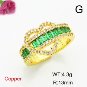 Fashion Copper Ring  F6R401305bbov-L017