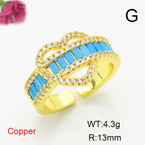 Fashion Copper Ring  F6R401307bbov-L017
