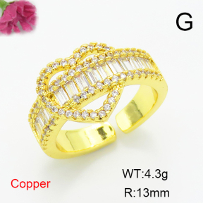 Fashion Copper Ring  F6R401308bbov-L017