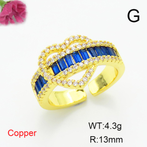 Fashion Copper Ring  F6R401309bbov-L017