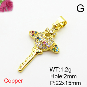 Fashion Copper Pendant  XFPC07320avja-L024