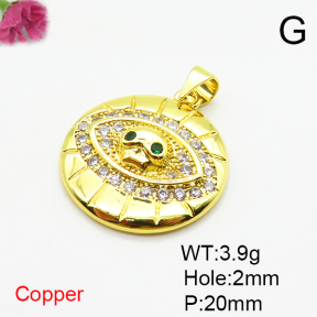 Fashion Copper Pendant  XFPC07328aajl-L024