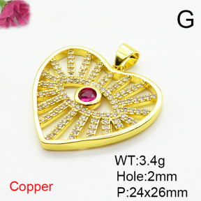 Fashion Copper Pendant  XFPC07330baka-L024