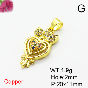 Fashion Copper Pendant  XFPC07336avja-L024