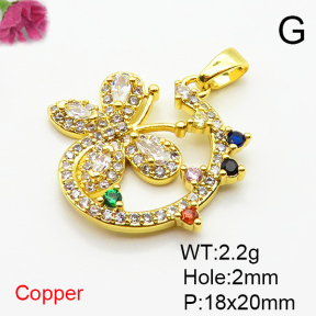 Fashion Copper Pendant  XFPC07340baka-L024