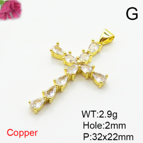 Fashion Copper Pendant  XFPC07346baka-L024