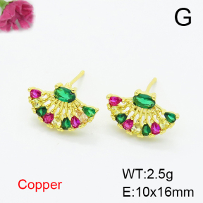 Fashion Copper Earrings  F6E404322bbov-L017