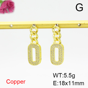 Fashion Copper Earrings  F6E404326bbov-L017