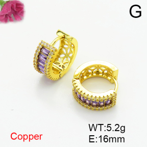 Fashion Copper Earrings  F6E404330bbov-L017
