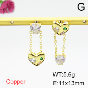Fashion Copper Earrings  F6E404345bbov-L017