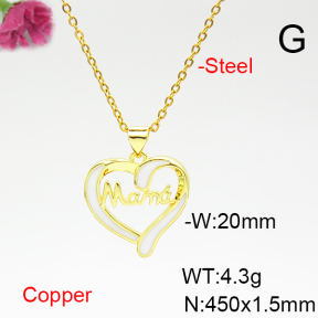 Fashion Copper Necklace  F6N300798avja-L017