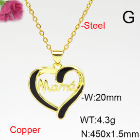 Fashion Copper Necklace  F6N300799avja-L017