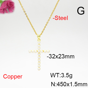 Fashion Copper Necklace  F6N300800ablb-L017