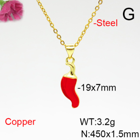 Fashion Copper Necklace  F6N300801vail-L017