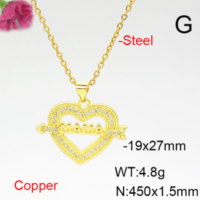 Fashion Copper Necklace  F6N404947baka-L017