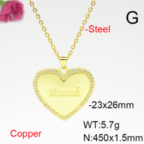 Fashion Copper Necklace  F6N404948baka-L017