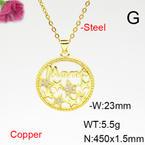 Fashion Copper Necklace  F6N404950baka-L017