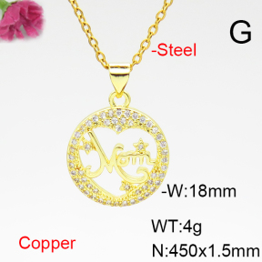 Fashion Copper Necklace  F6N404951baka-L017