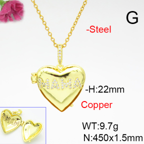 Fashion Copper Necklace  F6N404953vbmb-L017
