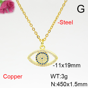 Fashion Copper Necklace  F6N404956baka-L017