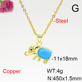 Fashion Copper Necklace  F6N404958avja-L017