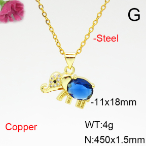 Fashion Copper Necklace  F6N404959avja-L017